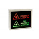 Illuminated Laser Warning Sign (2-Way)