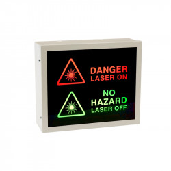 Illuminated Laser Warning Sign (2-Way)