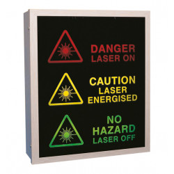 three-way laser warning Lights