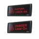 LED laser warning signs