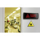 LED laser warning signs